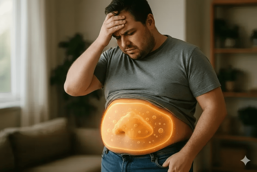 O impacto do cortisol no tecido adiposo abdominal